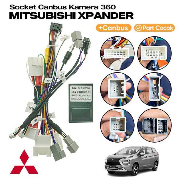 Kabel Socket CANBUS Mitsubishi Xpander Facelift 20212025 Kamera 360 Bawaan Mobil terlaris