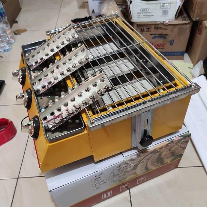roaster/bbqkompor pemanggangan gas 3 tungku / ROASTER / PEMANGGANG TS