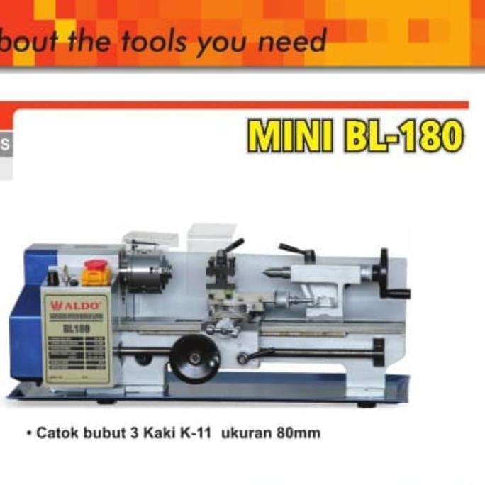 >*>*>*>*] Mesin Bubut Mini ALDO / Variable Speed Bench Lathe ALDO BL - 180