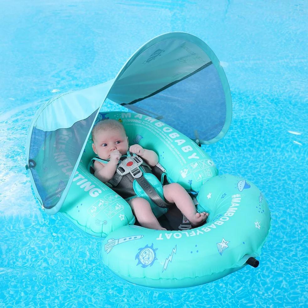 Mambobaby Self Inflating Floating Bed Kasur Renang bayi Pelampung Anak