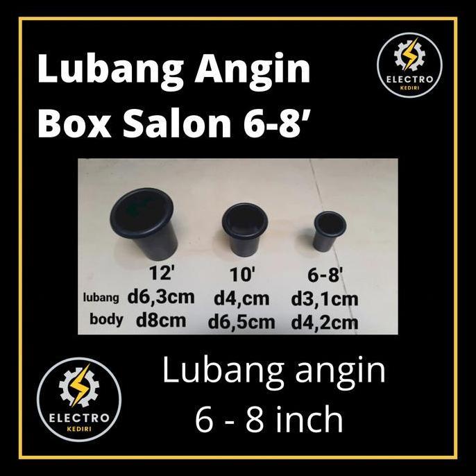 Ready...Ready...Ready...] Lubang Angin Box Salon 6-8 Inch Kecil dengan Lubang Angin 3,1 cm