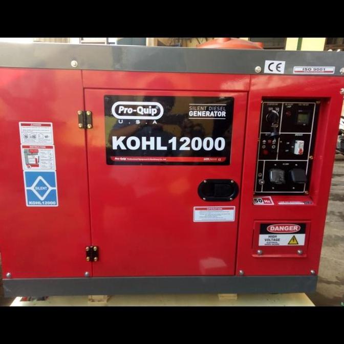 ] Silent Solar PROQUIP KOHL 12000 Genset 12.5 kva 1 phase 3 phase 10.000