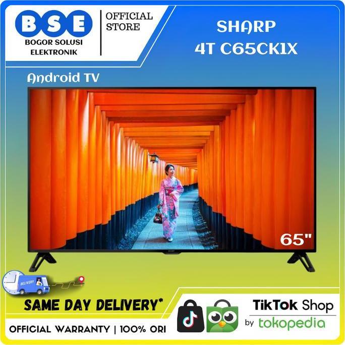 TV LED SHARP 4T-C65CK1X 4K UHD HDR ANDROID TV 65 INCH 4T C65CK1X 65"