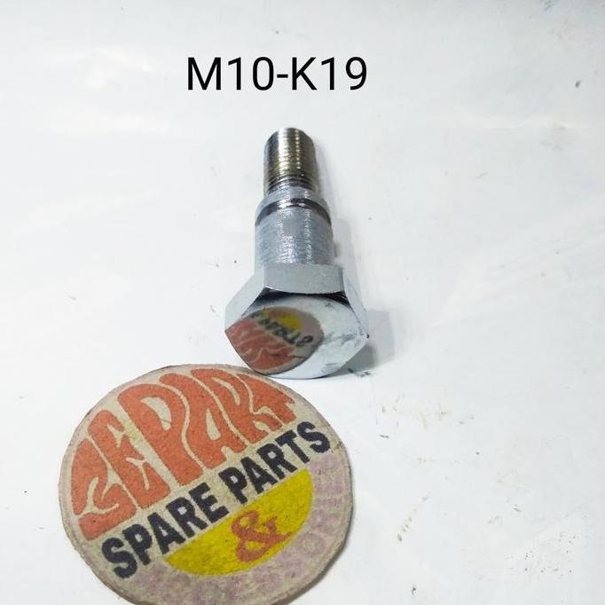 Baut As Shock Depan CB 100 K2 Honda 90 S90Z 90Z CB100 Chrome M10-K19