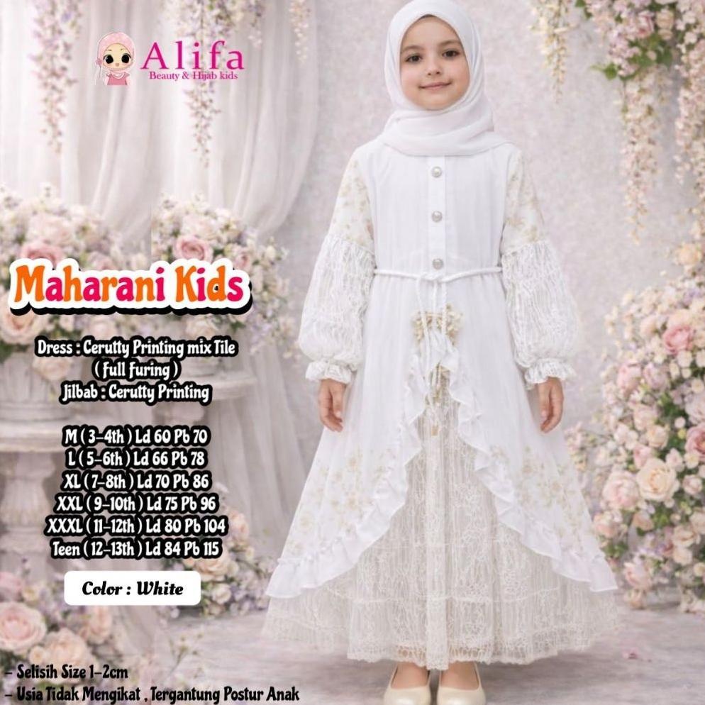 value pack alifa kids maharani kids gamis anak bini orang ceruty brukat cantili free jilbab binor ba