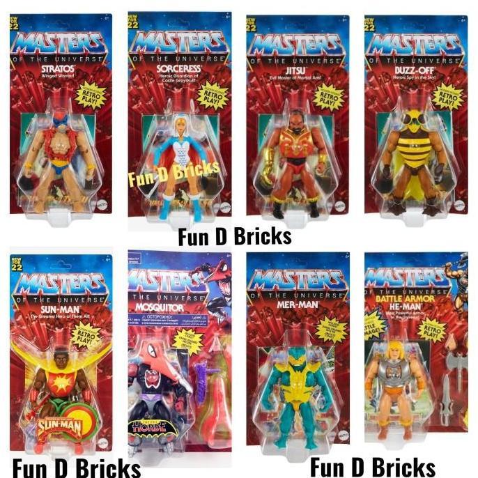 HOT SALE MASTERS OF THE UNIVERSE FISTO FAKER NINJOR TRI-KLOPS WEBSTOR STINKOR TERMURAH