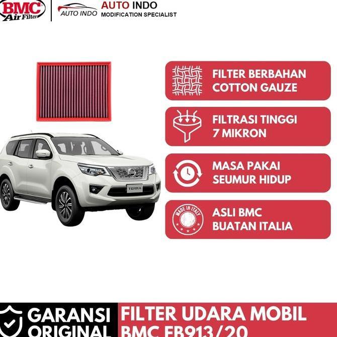 Filter Udara Mobil BMC FB913/20 untuk Nissan Terra | Asli BMC terlaris