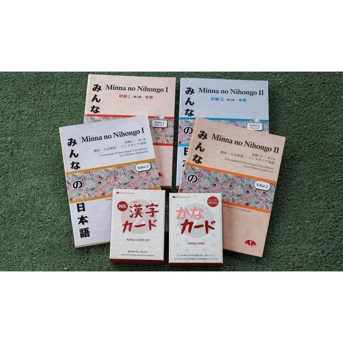 Termurah Promo Bundling | Minna No Nihongo Shokyu 1&2 + Kanji Card N5 + Kana Card