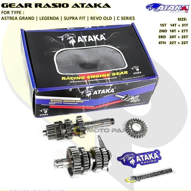 ATAKA Rasio Racing honda astrea grand legenda supra fit revo old EX5 gigi rasio gear ratio full set 