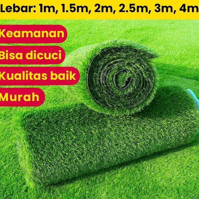 rumput  swiss 350cm X 500cm - rumput palsu swiss plastik - Cocok Untuk Dekorasi Taman, Karpet Weddin