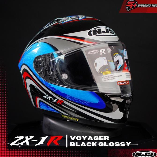 Termurah Njs Zx-1R Voyager (Free Visor Iridium ) - Helm Fullface | Njs Zr | Njs Fullface | Zr Motif 