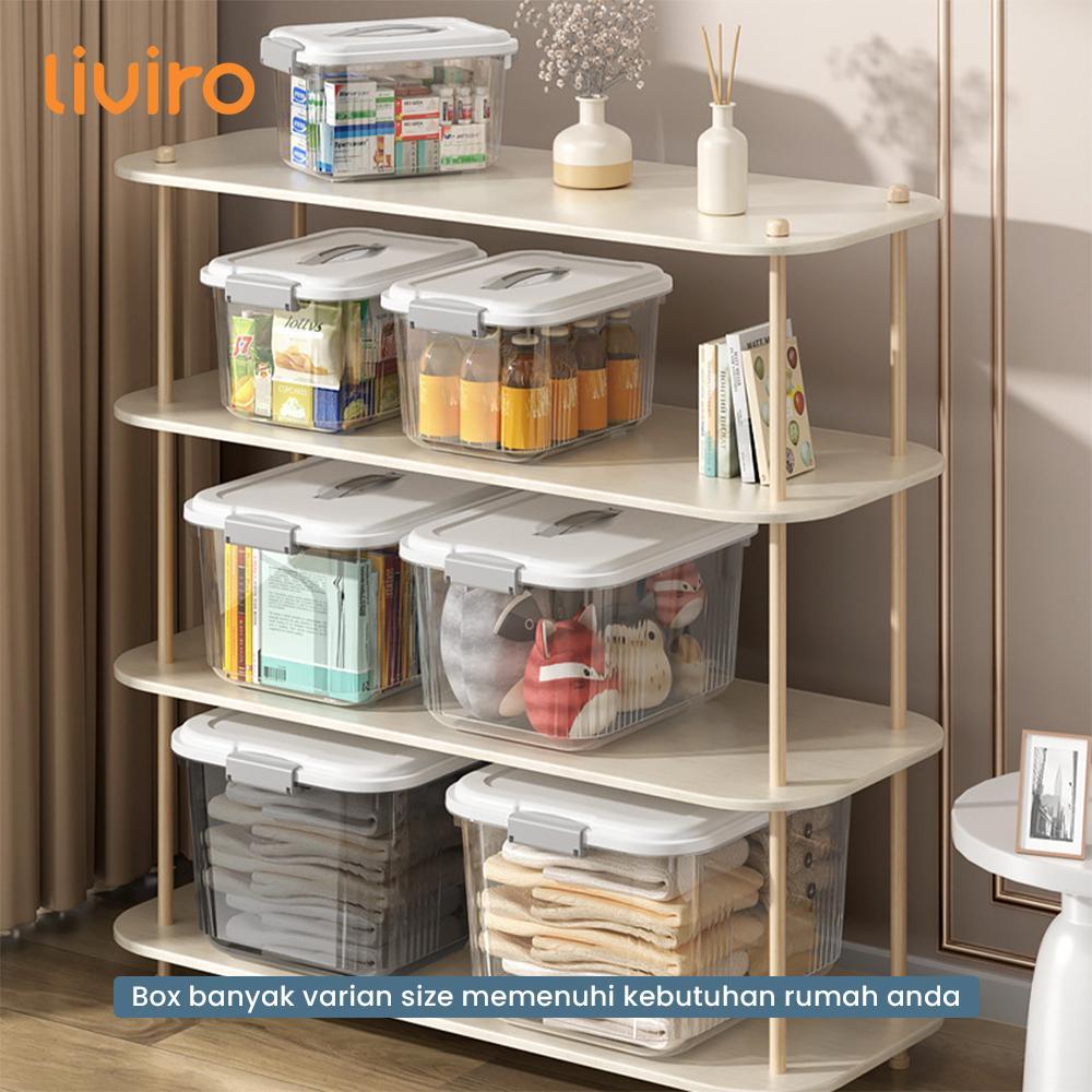 Liviro Container Box Jumbo Organizer Box Tempat Penyimpanan Serbaguna