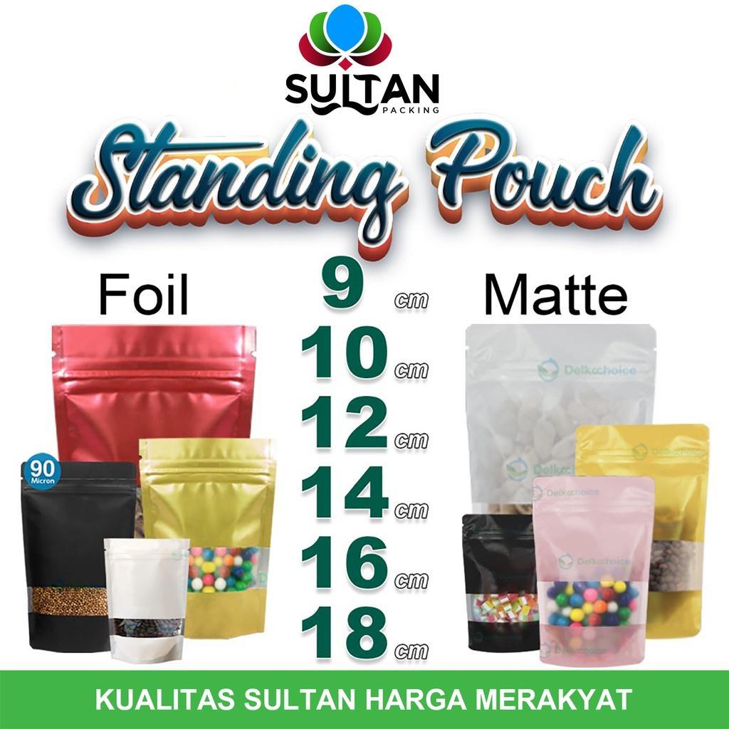 Standing Pouch Varian Window Foil & Matte Plastik Klip Delkochoice