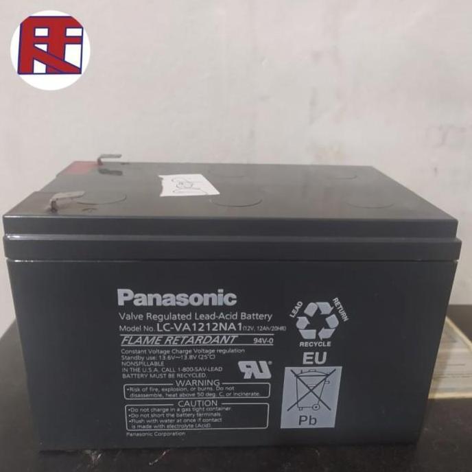 BATTERY AKI KERING PANASONIC 12V 12AH ORIGINAL UNTUK UPS , SERVER, ACC, elektronik.