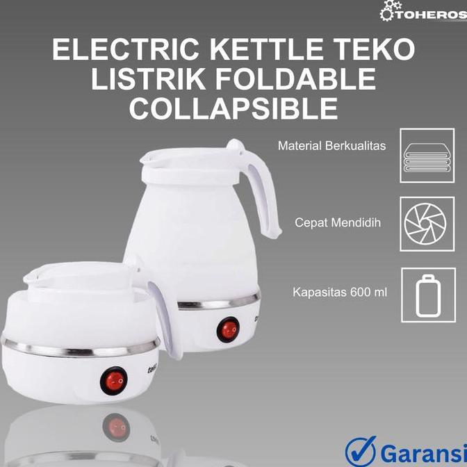 Teko Kopi Teh Elektrik Teko Listrik Pemanas Air Foldable Portable