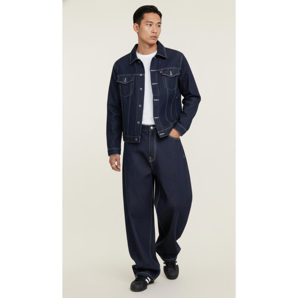 TERMURAH Jaket Denim 14oz - Jaket Jeans Pria - Jaket Denim Trucker - Raw Denim