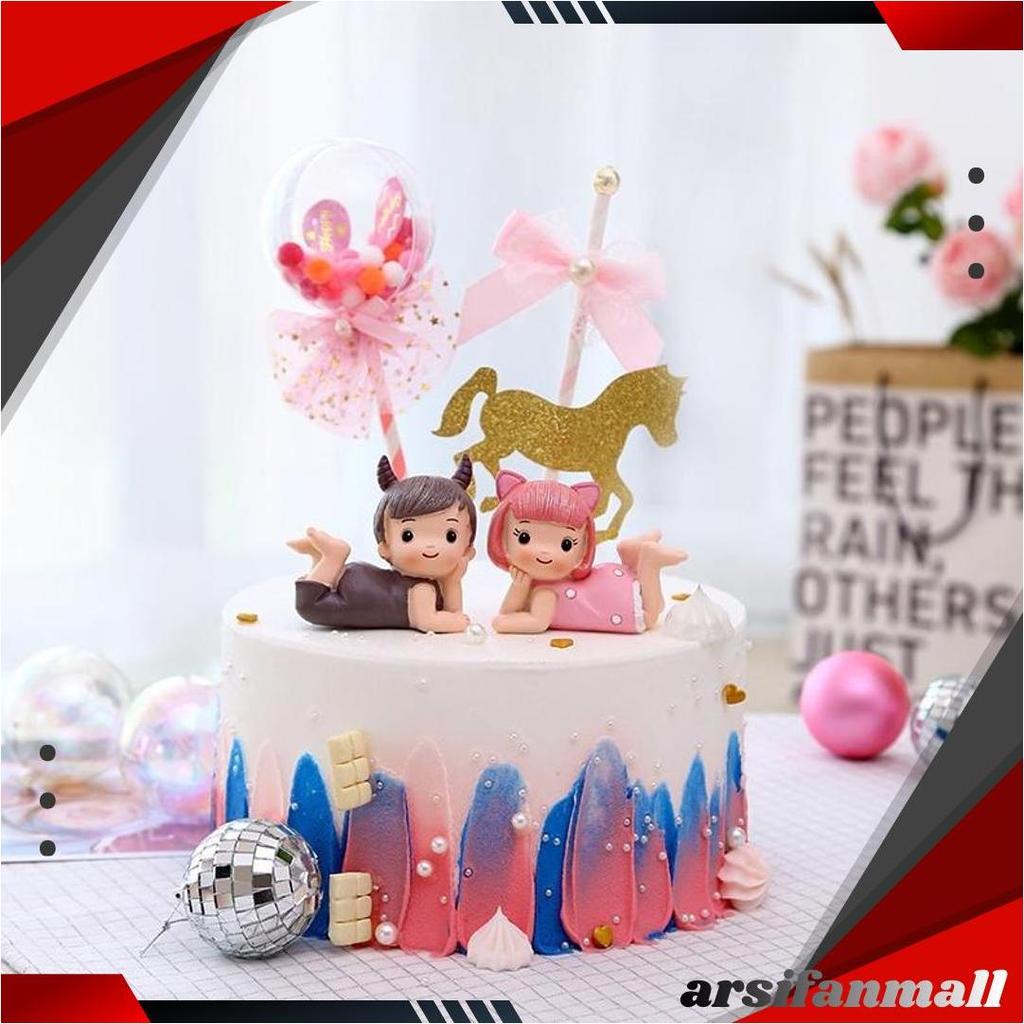 Dekorasi Pajangan Hiasan Kue Bayi / Cake Topper Newborn Baby Manyue 1 Bulan Allen Aile AS Termurah