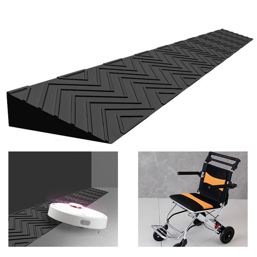 Papan Tanjakan Karet Sepeda Motor / Pijakan Motor Wheelchair Rubber Ramp Ramp Dari Curb Ramp / Tanja