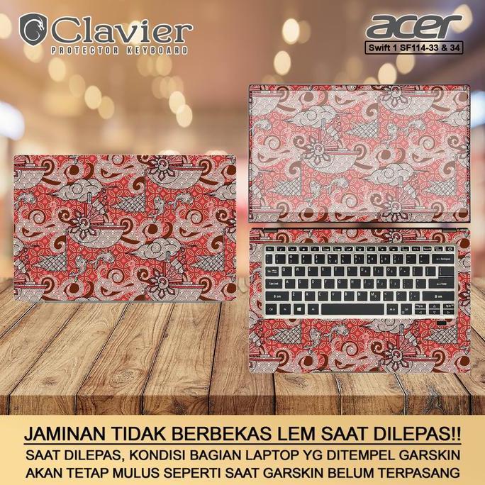 BEBAS ONGKIR - Cover Garskin Laptop Acer Swift 1 Fresh SF114-34-P2VU P3ZB Fullbody