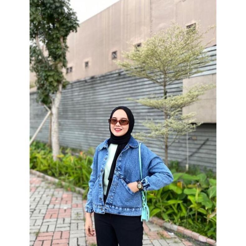 TERMURAH JAKET DENIM JEANS OVERSIZE VINTAGE WANITA JACKET JINS OVERSIZE KEKINIAN JAKET VINTAGE LENGA