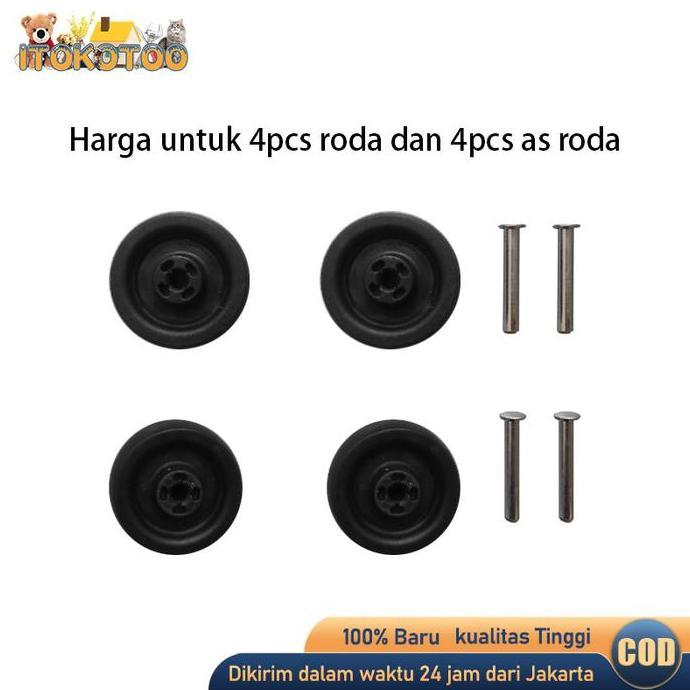 RGPOTZ 4pcs Roda Koper President Include As Roda Sparepart Koper