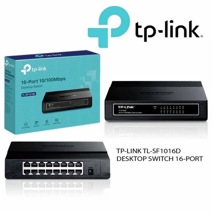 Swicth Hub TP LINK 16 Port SF1016D TpLink 16Port Perbanyakan Lan RJ45