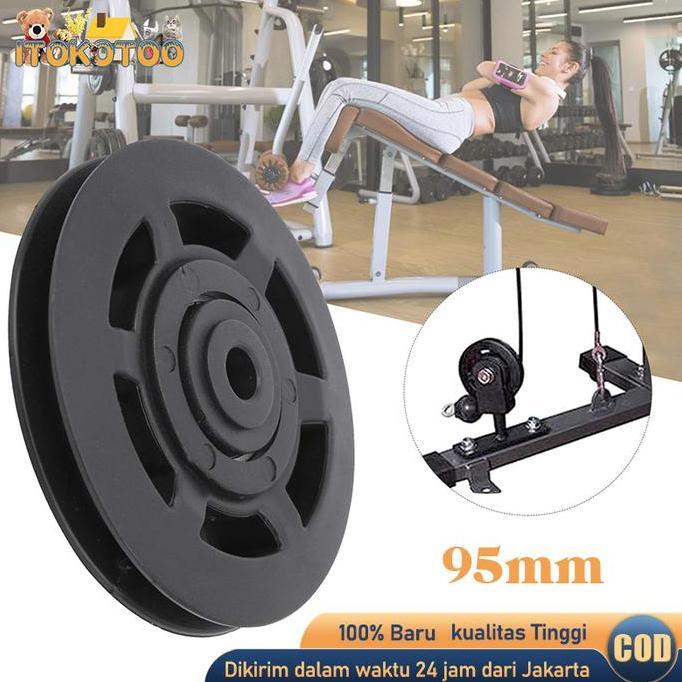 RGPOTZ Roda Katrol Gym Pulley Gym Roda Tali Sling Untuk Peralatan Gym