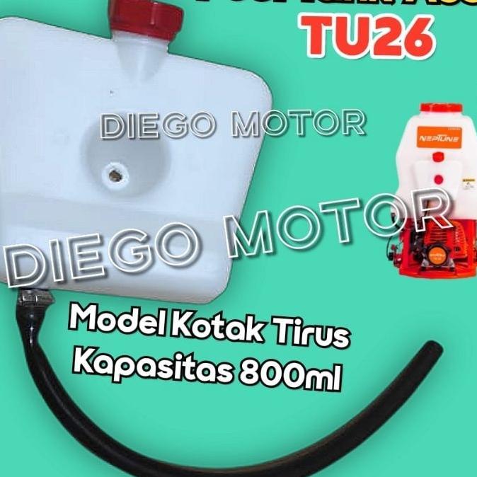 Tu26 Fuel Tank Assy Tangki Bensin Model Tirus Segi Mesin Semprot Hama 2Tak Tanika Tasco Matrix