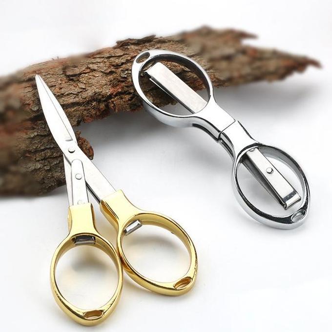 COLOCAS Gunting Lipat Portable Stainless Steel Gunting Lipat Mini Gunting Lipat Mini untuk Tahalul H