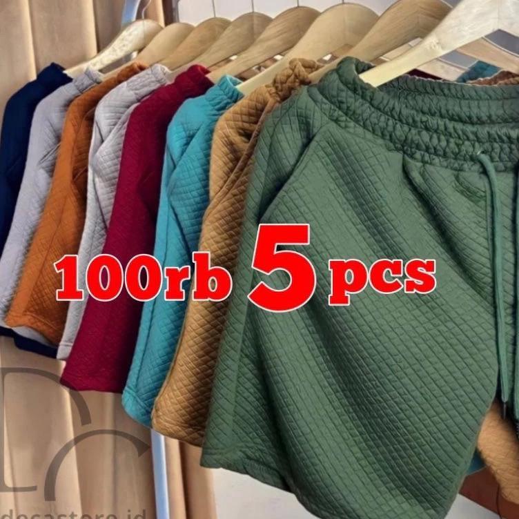 Deca || (Promo Paket Hemat 5Pcs ) Celana Pendek Boardshort Comfy 100Ribu 5Pcs Celana Diamond Knitt P