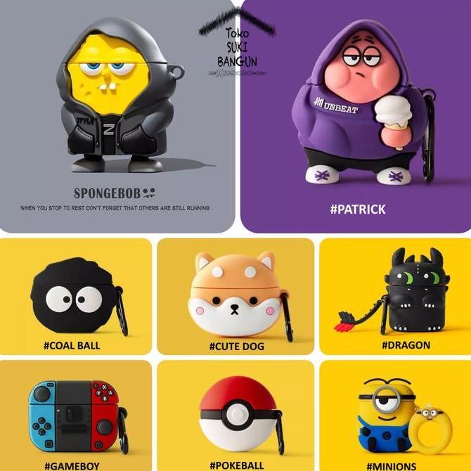 Case untuk Robot Flybuds T10 TWS Rubber CUTE CARTOON Cover Casing Pouch murah