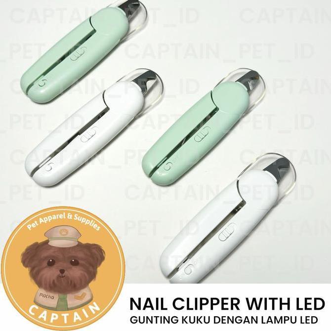 GUNTING KUKU DENGAN LAMPU LED NAIL TRIMMER ANJING KUCING