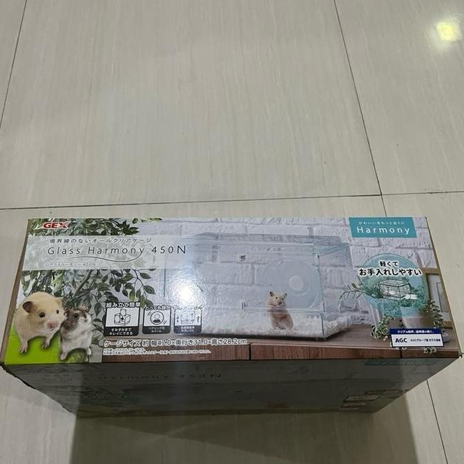 Kandang Akrilik & Kaca Hamster/dll OriginalGex Glass Harmony450Premium LS