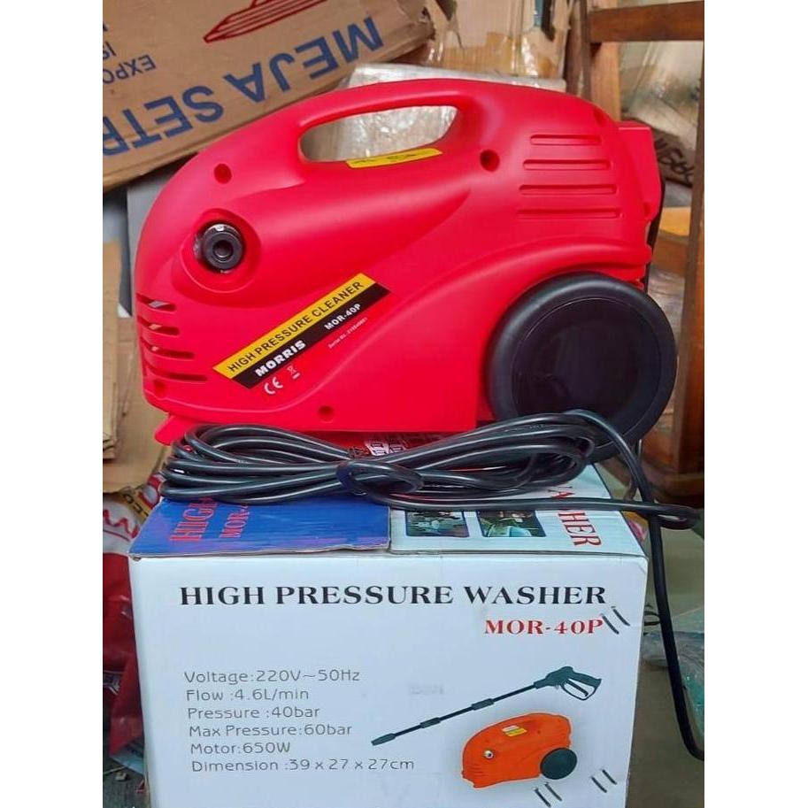 '' STEAM MORRIS MOR 40P MESIN HIGH PRESSURE WASHER JET CLEANER AC 40 BAR ''