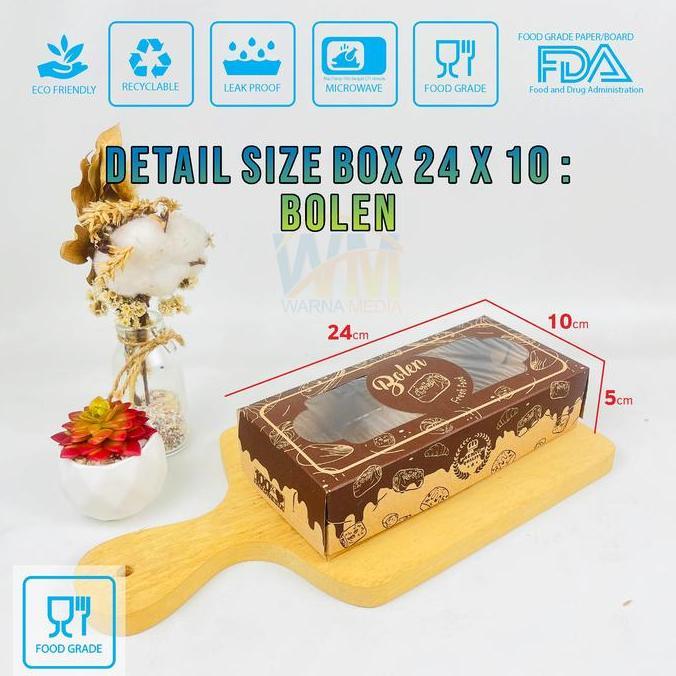 Cottura- (Isi 25Pcs) Dus Box Bolen Pisang Isi 10 / Dus Kemasan Bolen Pisang / Box Bolen 30X10X5 / Bo