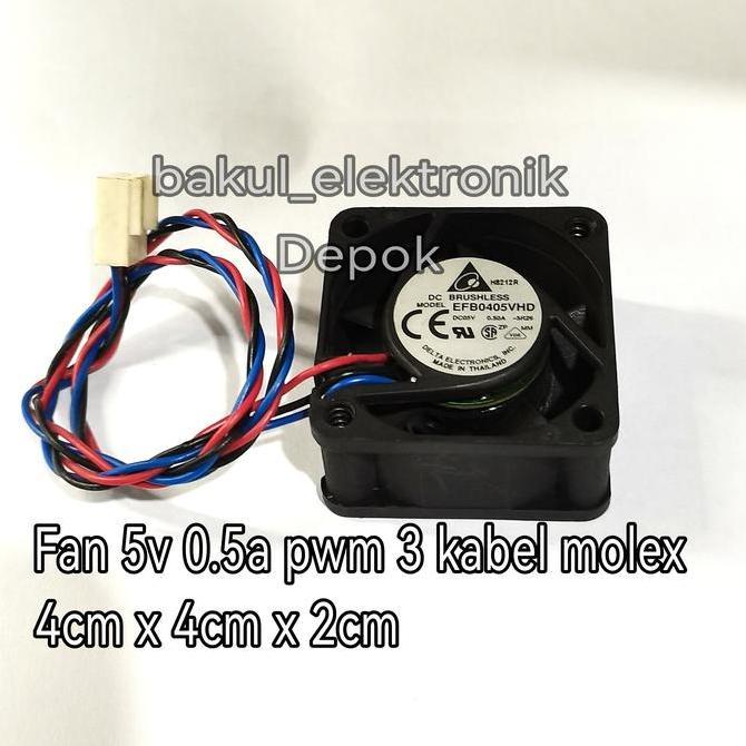 Fan 5V 4Cm X 4Cm Delta Original Ball Bearing Restock