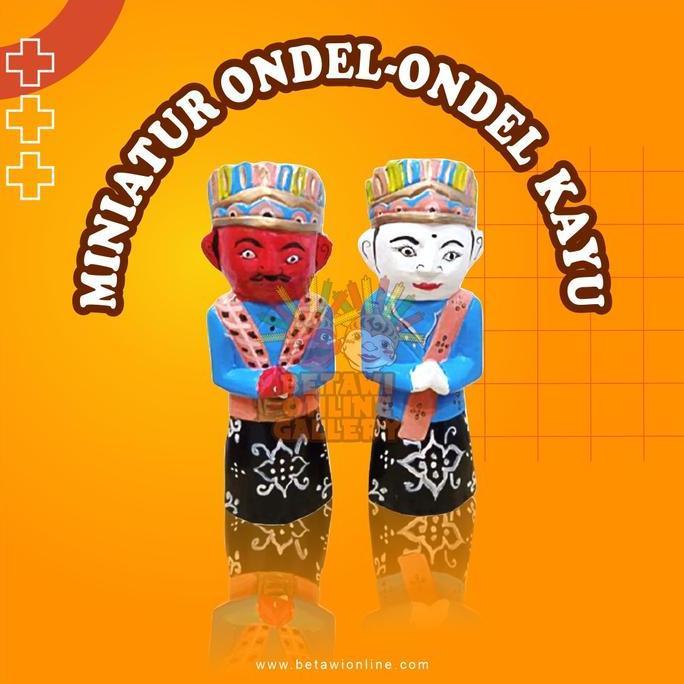 Pajangan Ondel-ondel kayu / Miniatur Ondel-ondel / Ondel-ondel