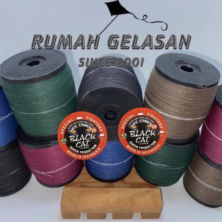 MIADAILYCOLLECTION SENAR GELASAN LAYANG LAYANG SPESIAL TURNAMEN BLACK CAT MURAH