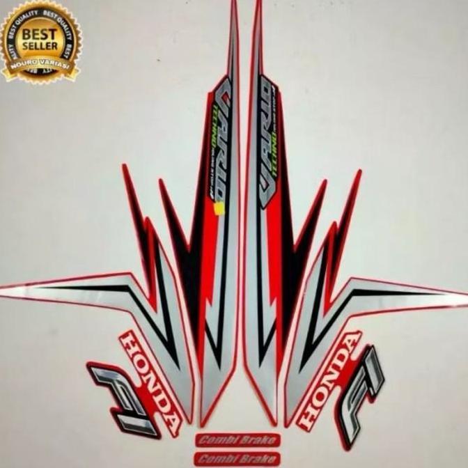 Stiker Striping List Body Motor Honda Vario 125 Iss 2016 Hitam Hijau