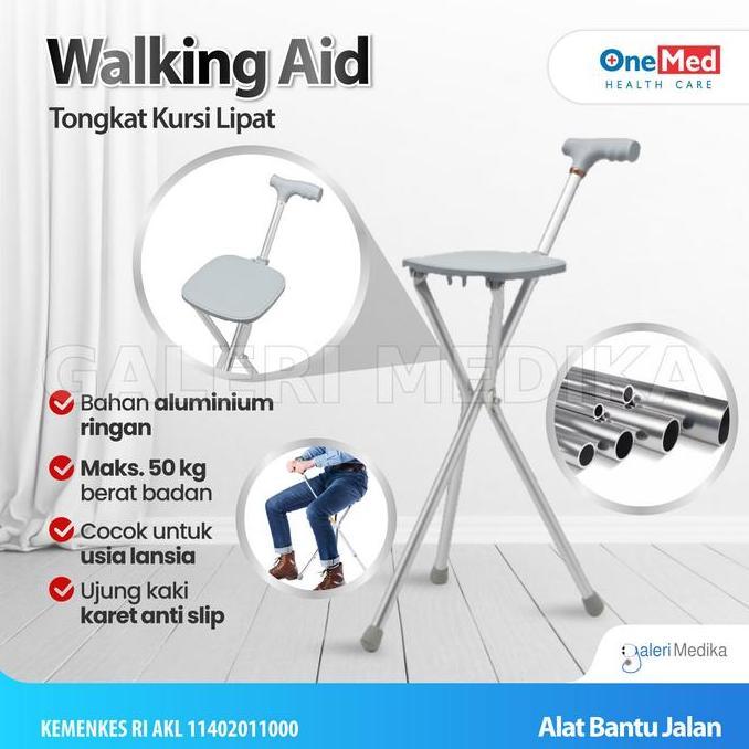 Fitplus- Tongkat Kursi Lipat - Onemed