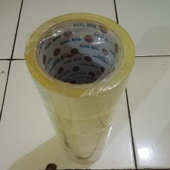 Temp- Lakban Bening 1 Dus , Pelekat Plastik