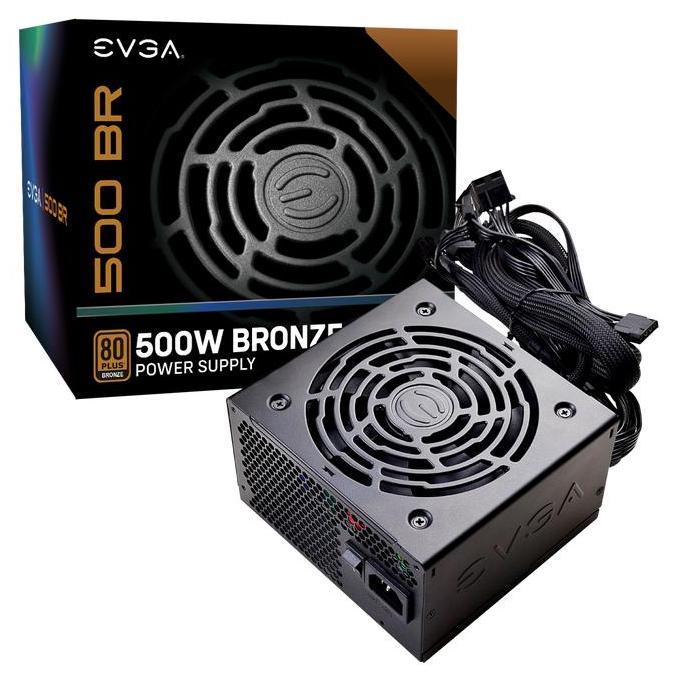 NEW Psu Evga 500 BR 80+ Bronze 500w - Internal Power Supply Evga 500 Watt