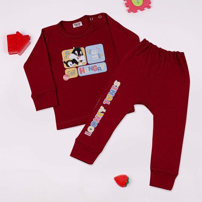 Baju Bayi/ Piyama Tencel Lyocell- Sylvester- Looney Tunes - Size S-XL