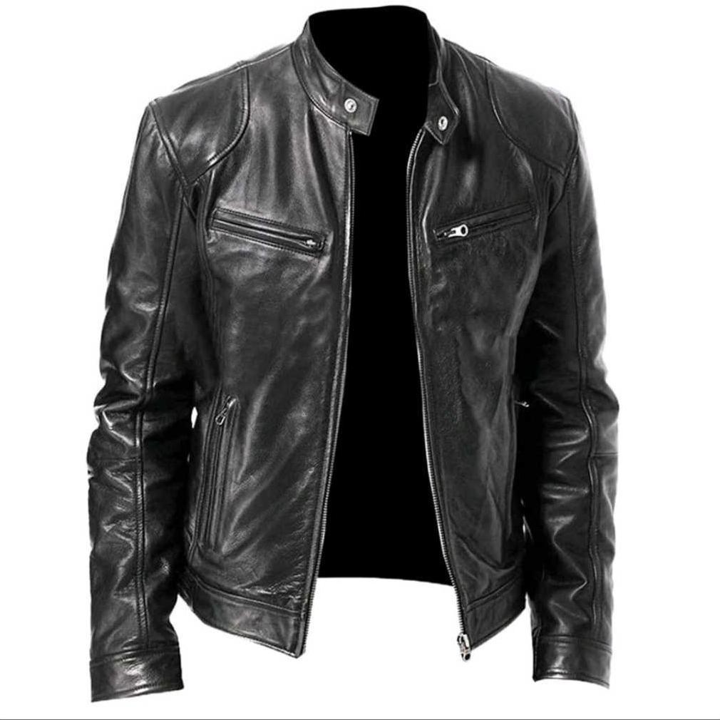 BIG PROMO Jaket model terbaru / jaket semi kulit style classic/jaket motor