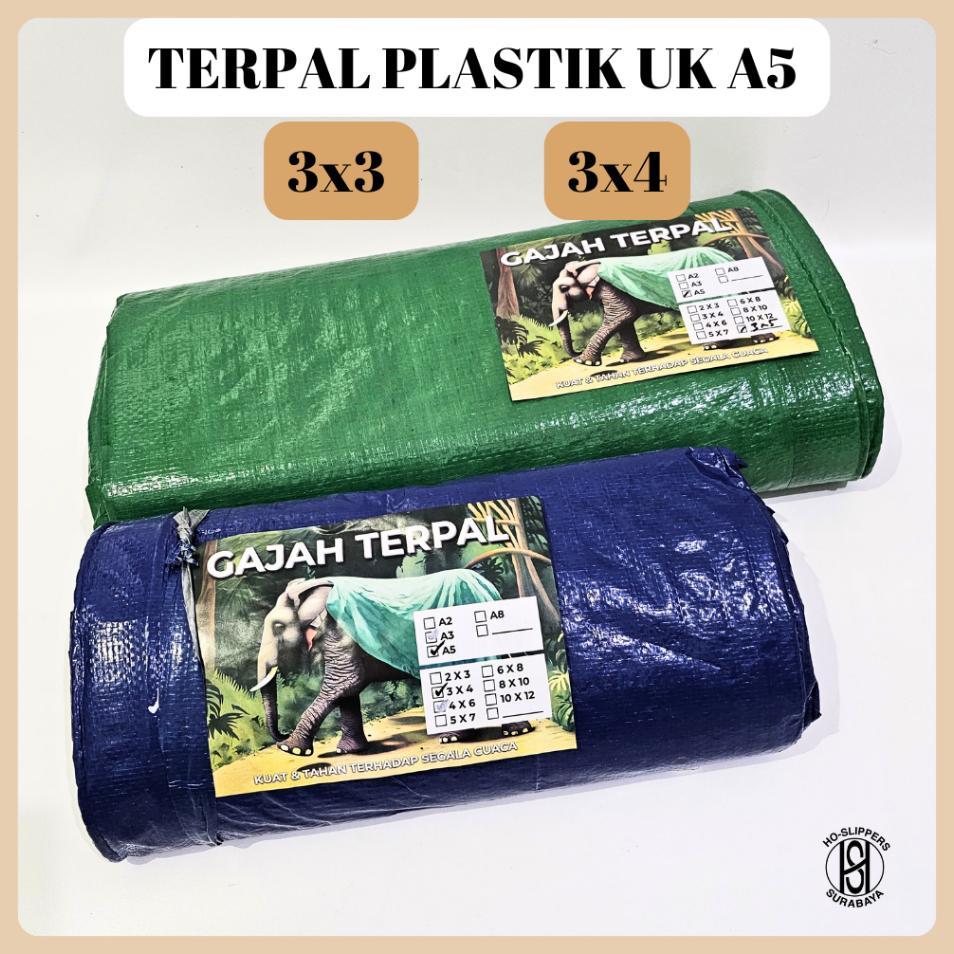 Terpal Plastik A5 Uk 3X3 3X4  / Terpal Plastik / Terpal A5