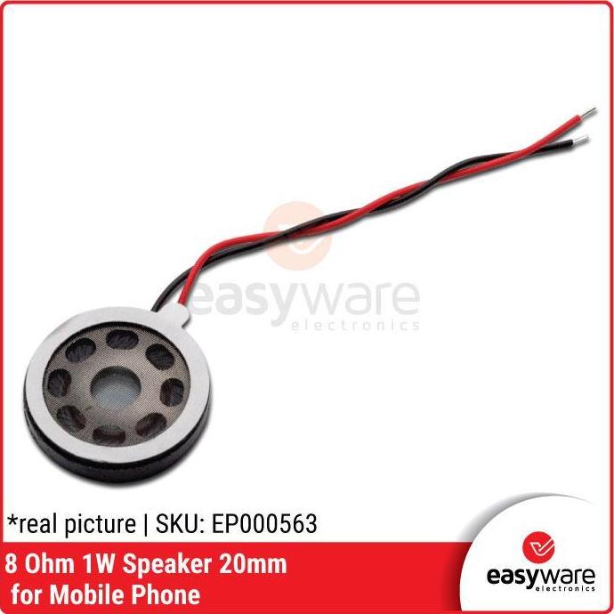 SPEAKER 8 OHM 1 WATT 20 MM SPEAKER MINI CIRCUAL 8OHM 1W EWE27