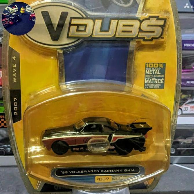 DIECAST JADATOYS  JADA TOYS VDUBS VOLKSWAGEN VW KARMANN GHIA DRAG 59 BLISTER AG27