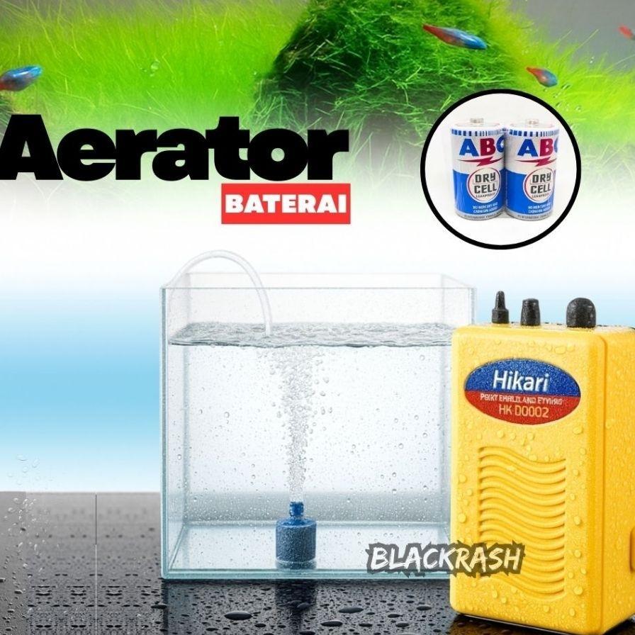 Aerator Baterai 002 - Pompa Oksigen Aquarium Ikan Hias