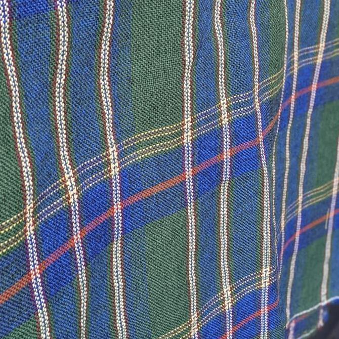Kain Jok mobil Fabric Tartan kotak Hijau cocok untuk Katana Karimun