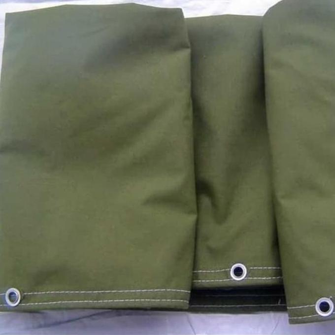 Terpal kain cv 5x3 hijau army/tentara